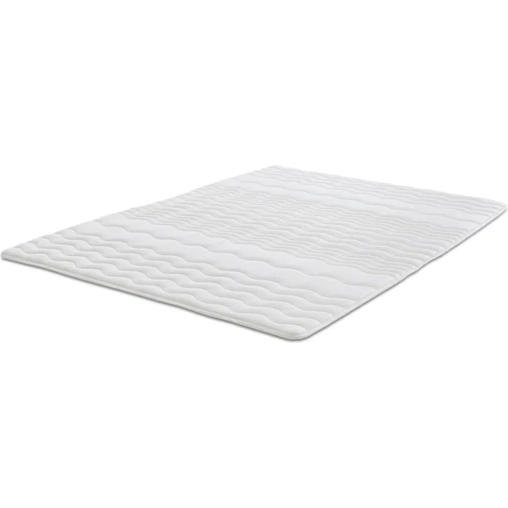 2,5 cm Komfortschaumtopper Sleezzz® Basic 120 x 200 cm mit 7-Zonen-Wellensteppung und Eckgummis
