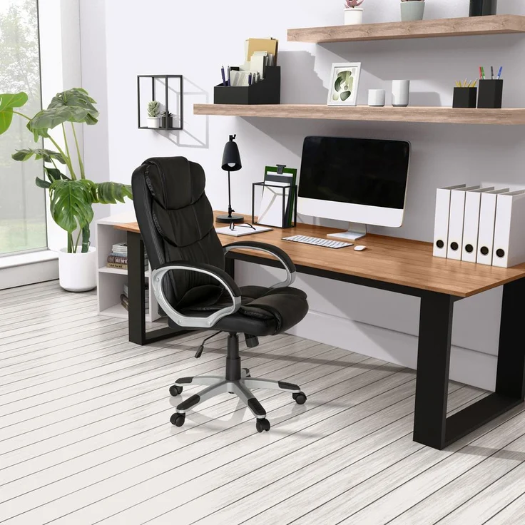 MyBuero Home Office Chefsessel RELAX BY155 Kunstleder Schwarz – Bild 2