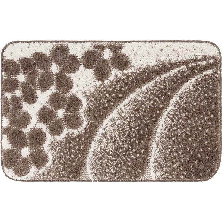Lashuma Badematte Paros, Polypropylen, Duschvorleger 50x80 cm, Eckiger Badeteppich
