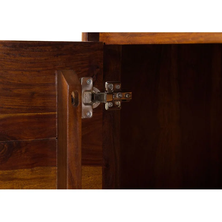 Sideboard Sheesham 185 x 40 x 80 walnuss gewachst TORONTO LUX #202 – Bild 4