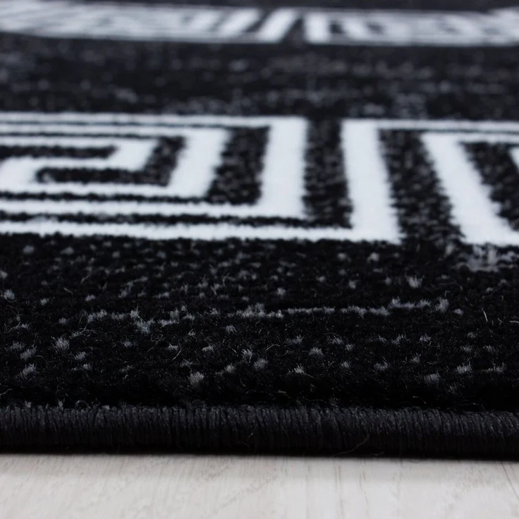 Carpettex Designteppich Mäander-Design, Rechteckig, Höhe: 6 mm, Modern Kurzflor Teppich Wohnzimmer Mäander Design Pflegeleicht – Bild 2