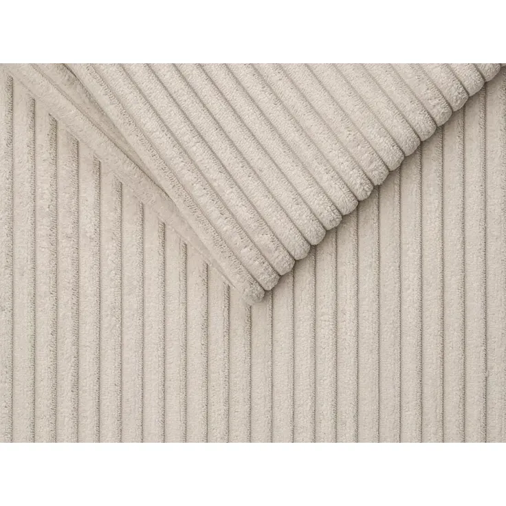 Vente-unique - LORETO Sofa SamtStoff Beige - B 95 cm x H 90 cm x L 195 cm – Bild 5