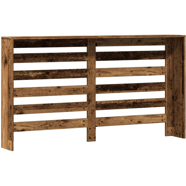 vidaXL Heizkörperverkleidung Altholz-Optik 149x20x82 cm Holzwerkstoff 852706 – Bild 4