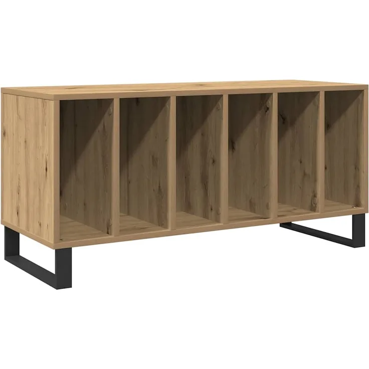 vidaXL Schallplattenschrank mit Regal Artisan-Eiche 100 x 38 x 48 cm 862906