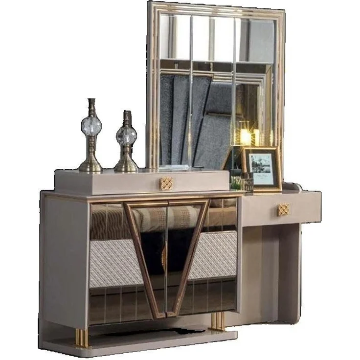 JVmoebel Schminktisch Eleganter Schminktisch mit Spiegel in modernem Design (1-St, Schminktisch mit Spiegel), Made in Europa – Bild 1