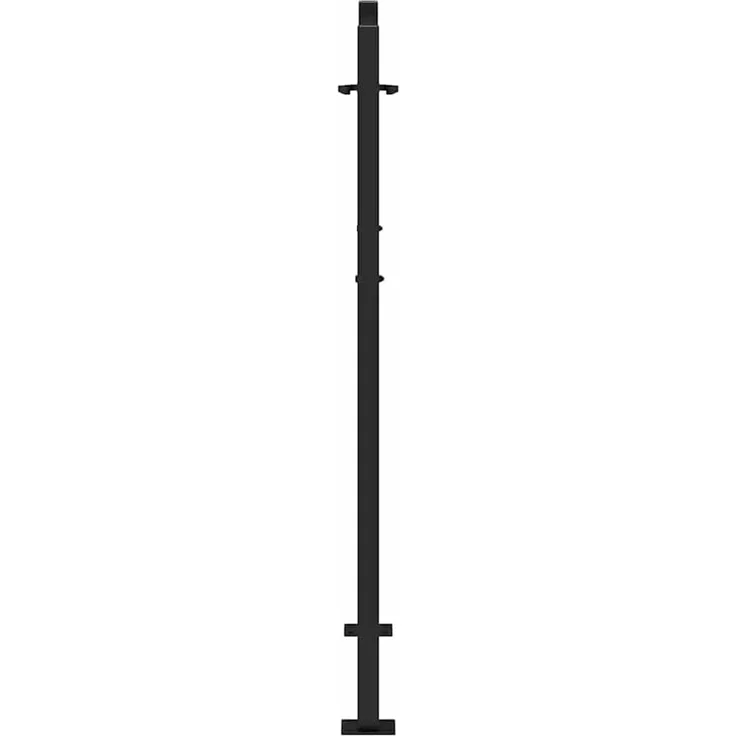 vidaXL Gartentor Schwarz 100x125 cm Stahl Flammendesign 4100990 – Bild 5