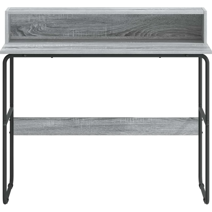 vidaXL Schreibtisch mit Stauraum Sonoma-Grau 100 x 50 x 91 cm 8008029 – Bild 3