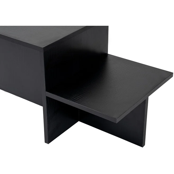 Couchtisch, 'Harmony', 40 x 40 x 80, Holz Schwarz – Bild 5