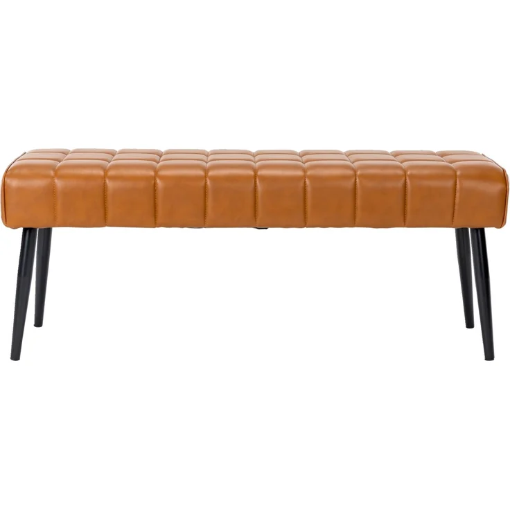 XORA 'FINN' Polsterbank mit Steppung im Sitz, Kunstleder cognac, 113 x 45 x 38 cm – Bild 5