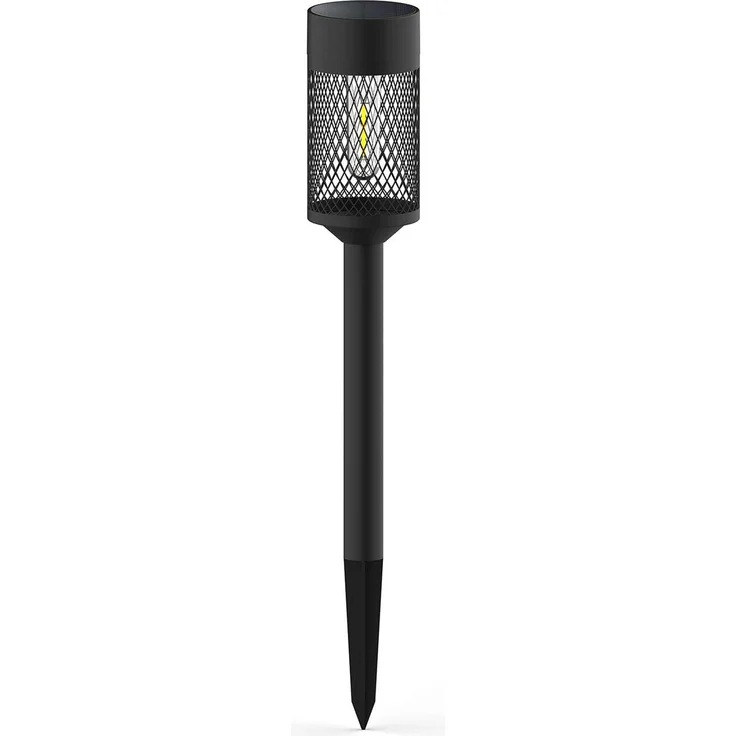 Forever Light Solar LED Lamp Steel Post SUNARI FLS-15, Schwarz – Bild 1