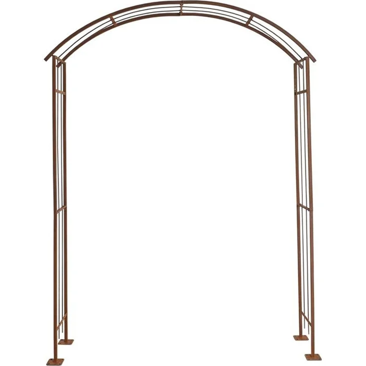 Rosenspalier Rosenbogen Torbogen 160 cm Rankhilfe Rost Metall Kletterhilfe Bogen – Bild 11