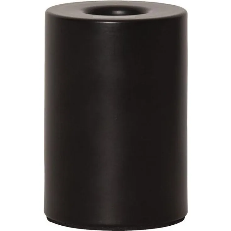 Kleiner E14 Lampenfuß ,Tiny für kleinere Leuchtmittel, Metall, 10cm, schwarz matt