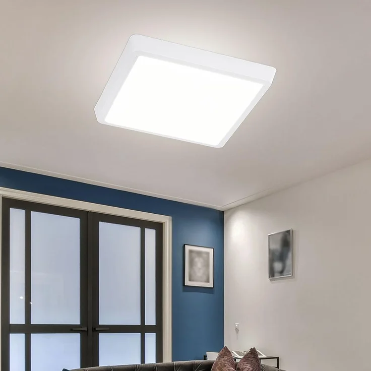 LED Deckenleuchte, Metall weiß, L 31 cm – Bild 4