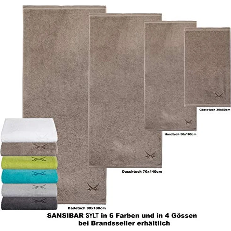 Handtuch SANSIBAR BL 50x100 cm silber Handtücher – Bild 8