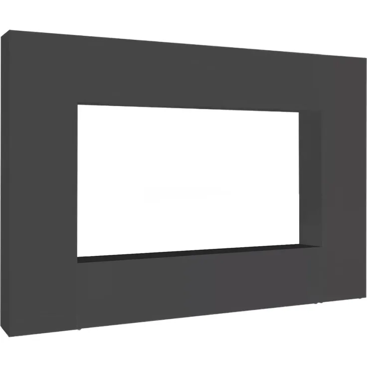 Dmora Ausgestattete Wand Amel, 4-türiges TV-Ständer-Wohnzimmerset, Mehrzweck-Wohnzimmermöbel, 100 % Made in Italy, 260 x 30 x 180 cm, Anthrazit,