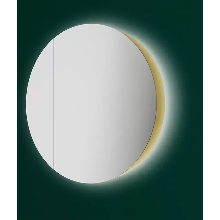 DSK LED-Spiegelschrank Picasso Style, gold, mit LED-Beleuchtung und zwei Einlegeböden