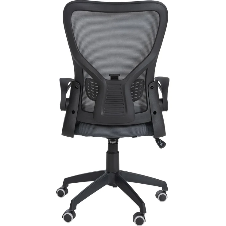 DELUKE® Bürostuhl Ergonomisch CHOPO Schreibtischstuhl mit Netzbespannung Höhenverstellbarer Drehstuhl, Arbeitsstuhl mit Armlehne Computerstuhl 120 kg Grau – Bild 4