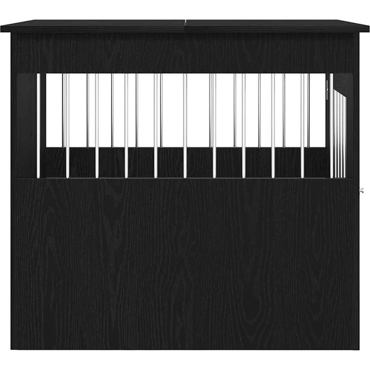 vidaXL Hundebox Möbel Schwarze Eiche 64,5x80x71 cm Holzwerkstoff 862177 – Bild 7