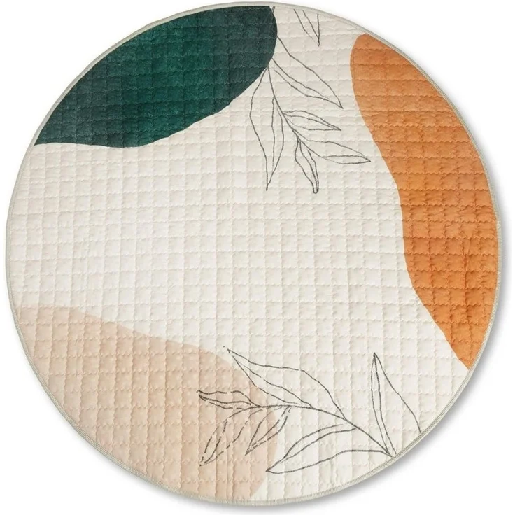 Krabbeldecke Gesteppte Baby 150cm – extra dicke 1,5cm weiche, Hakuna Matte, Spielmatte mit rutschfester Unterseite zum Krabbeln – Bild 1