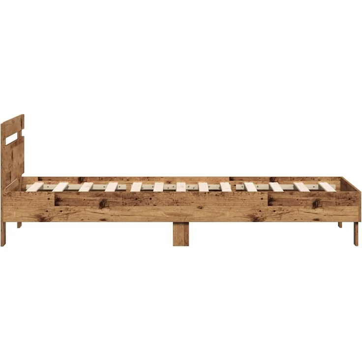 vidaXL Bettrahmen Altholz 203 x 95 x 70 cm Holzwerkstoff 874112 – Bild 6
