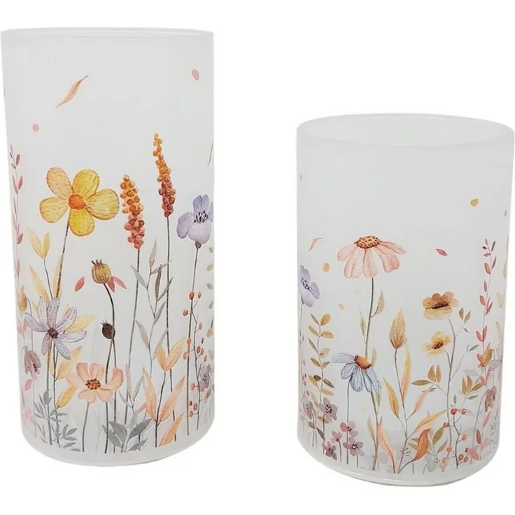 formano Tischleuchte Wiesenblumen, LED-Lichterkette, mit Timer, Mehrfarbig, Blumenwiese, H: 18cm