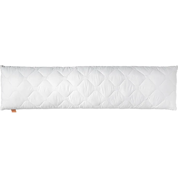 sleepling 195866 Komfort 100 Seitenschläferkissen, Kopfkissen, Stillkissen, Ökotex, waschbar bis 60 Grad, Made in EU, Füllmengengarantie, Größengarantie, 40x105 cm, weiß