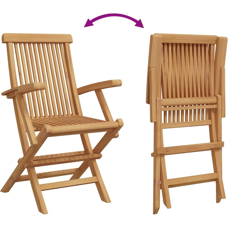 vidaXL Garten Essgruppe 3 pcs Braun Massivholz Akazie 3385965 – Bild 9