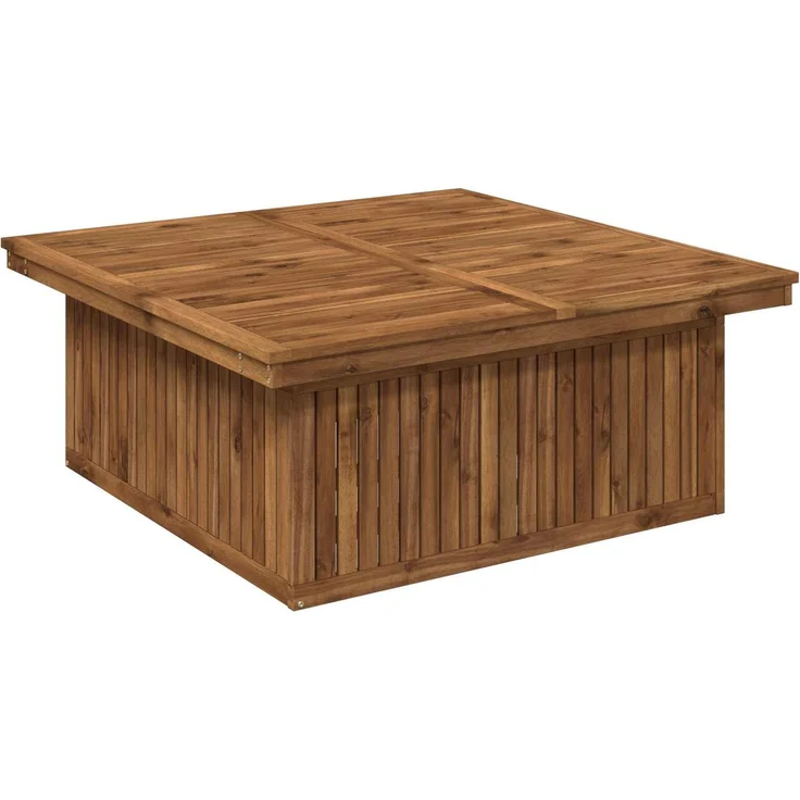 vidaXL Gartenkaffee Tisch aus massivem Akazienholz höhenverstellbar 901245 – Bild 4