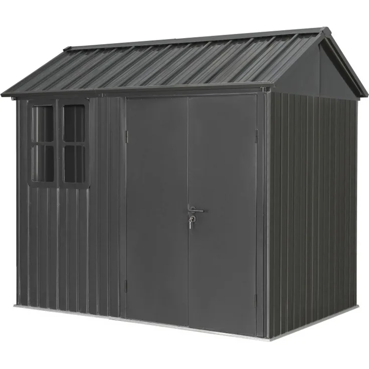 Tepro Metallgerätehaus Garden Shed 8 x 6 Premium anthrazit 252 x 168 cm