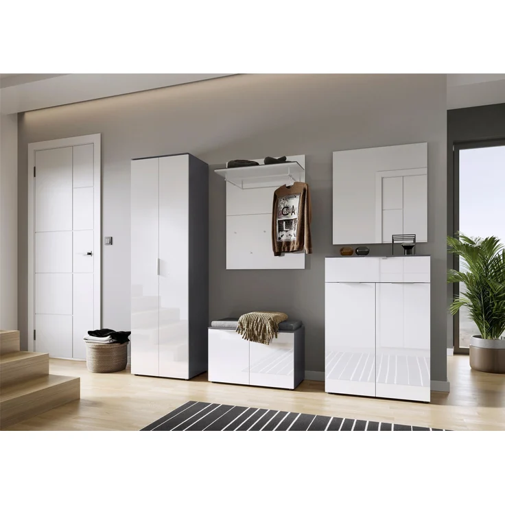 GERMANIA Schuhschrank RIMINI BHT 75x48x40 cm bunt Schuhkipper Schuhkommode – Bild 4