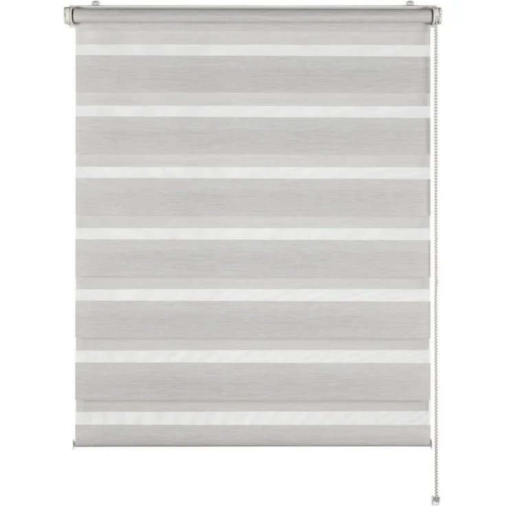 Doppelrollo Tilda, SCHÖNER WOHNEN-Kollektion, transparent, mit Bohren/ohne Bohren, freihängend, Klemmfix, geklemmt, silberne oder weiße Rollo-Technik – Bild 1