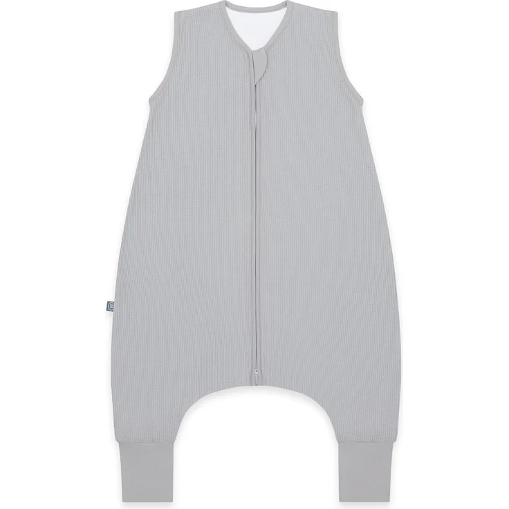 emma & noah Baby Schlafsack mit Füßen 1.0 TOG, Ganzjahres Schlafsack mit Beinen für den Frühling, Sommer und Herbst, 100% Bio-Baumwolle, Oeko-TEX Zertifiziert (Essential Grau, 80 cm) – Bild 1