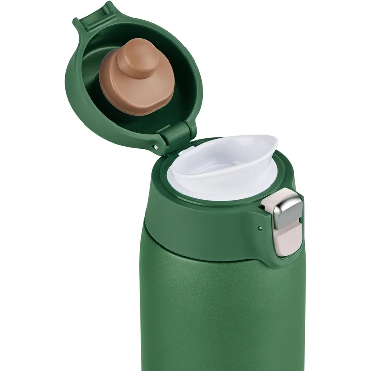 Emsa Thermobecher Travel Mug Light, Edelstahl, Kunststoff, 0,4L, leicht, Edelstahl, Klappverschluss, 100% dicht, 8h heiß/16h kalt – Bild 4