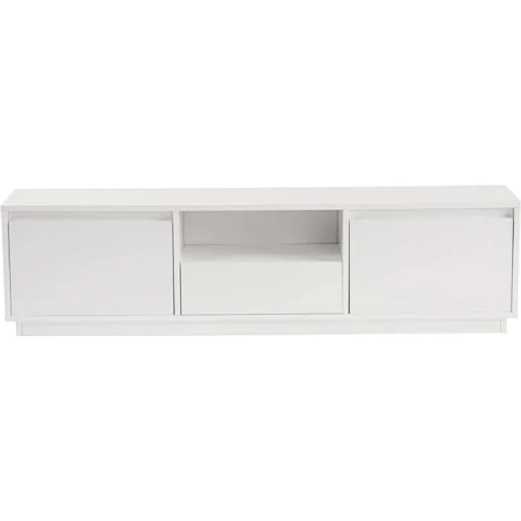 Calicosy TV-Möbel, Weiß, Lowboard aus Holzwerkstoff mit viel Stauraum, 29.5x42x160 cm – Bild 6