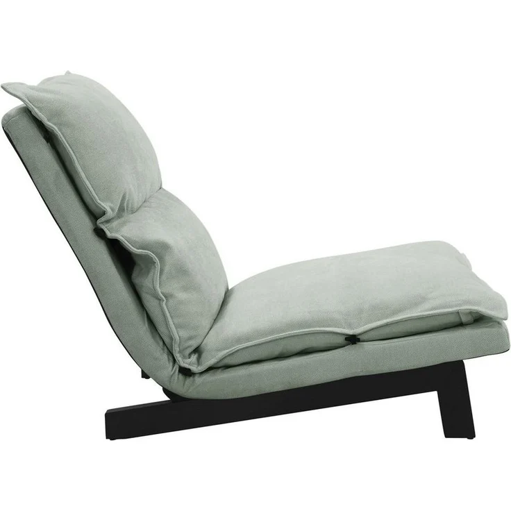 ML-DESIGN Loungesessel Bodenstuhl Bodensessel gepolstert mit Verstellbarer Rückenlehne, Sessel grau/grün aus Leinen stabilem Stahlgestell Boden Relaxsessel – Bild 2