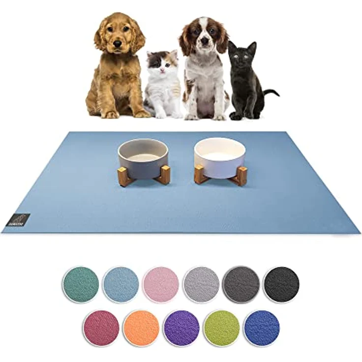 Sanozoo Napfunterlage Öko-Tex & Made in Germany, 1-St, für Hunde & Katzen in Eckig, Rund, Halbrund oder Eckrund – Bild 2