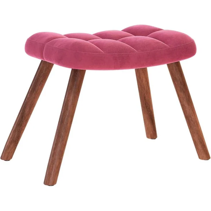 vidaXL Schaukelstuhl mit Hocker Weinroter Samt 4016848 – Bild 5