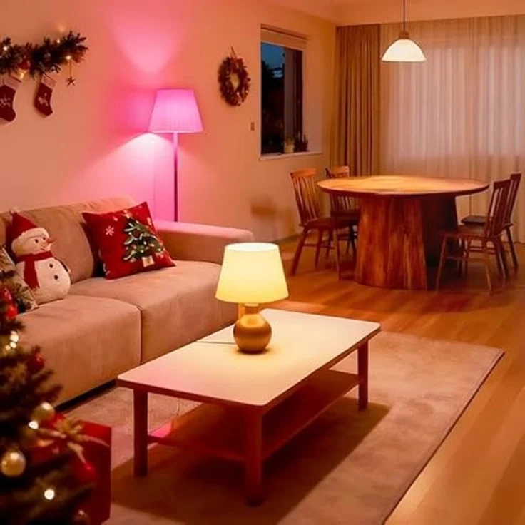 Linkind Matter Smart RGBTW Lampe, Wifi E27 Alexa Glühbirne, 1800-6500K Mehrfarbige WLAN Intelligent Birne, Musik Sync, Kompatibel mit Siri/Google Home/SmartThings, 800 Lumen, ersetzt 60 Watt, 4 Stück – Bild 12