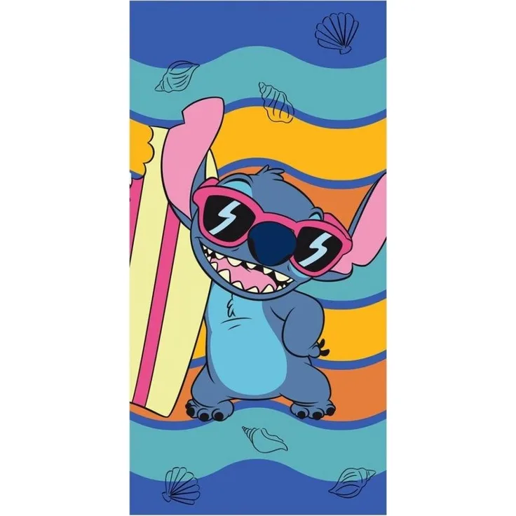 Lilo & Stitch Badetuch Lilo und Stitch Waves Badetuch, Strandtuch 70x140cm, 100% Polyester (1-St), Schnelltrocknend