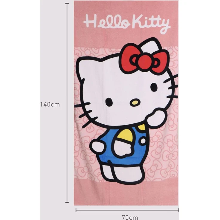 Hello Kitty Strandtuch Kinder 70 × 140 cm aus 100% Baumwolle 250 gsm – Bild 4