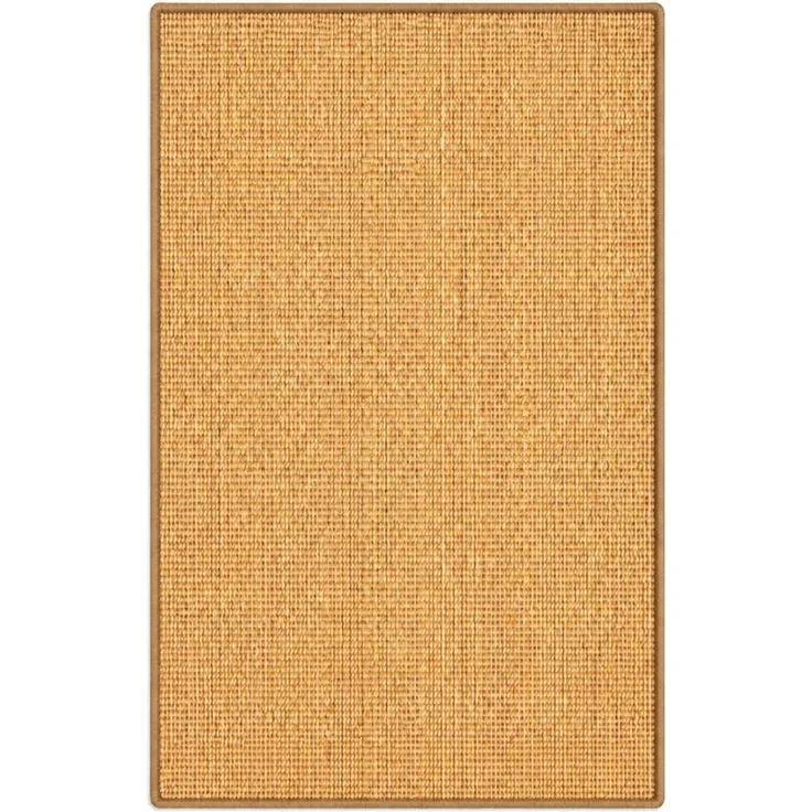Kubus Sisalteppich Moa Sisal-Teppich aus 100 % Sisal mit Latexrücken und Kettelung, Farblich abgestimmte Kettelung – Bild 1
