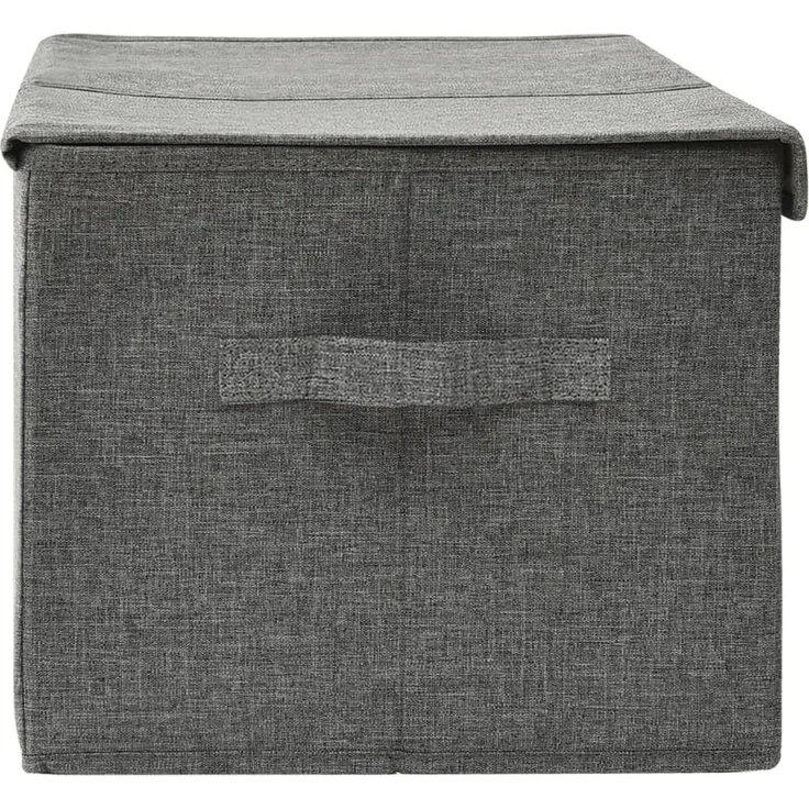 vidaXL Aufbewahrungsbox Stoff 50x30x25 cm Anthrazit 332912 – Bild 4