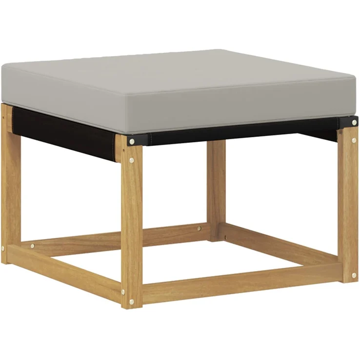 vidaXL Outdoor-Sofagarnitur 6 stk. 6-Sitzer Weiß und Hellgrau 3389649 – Bild 8