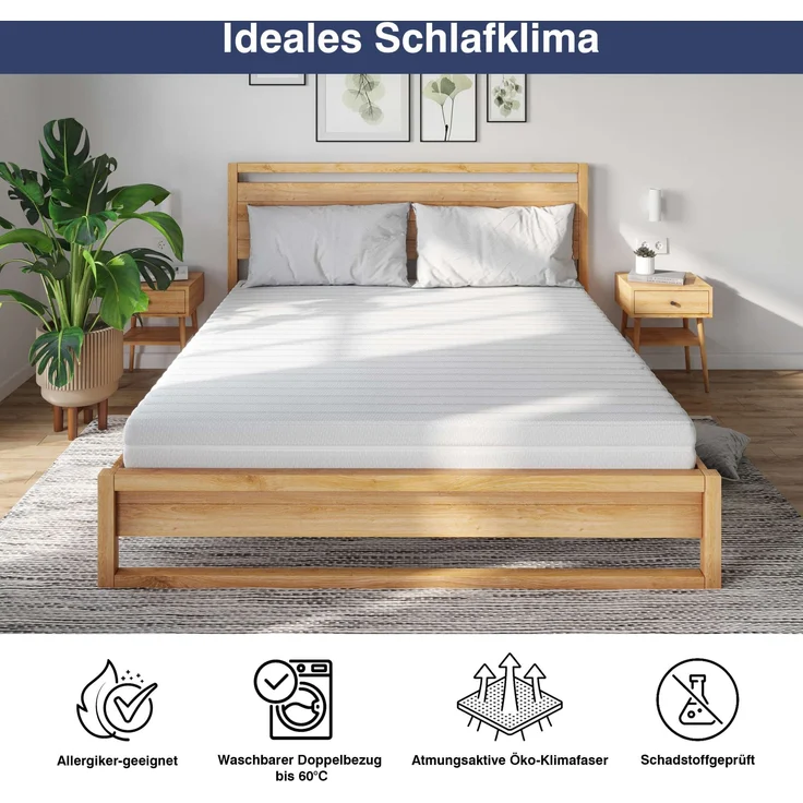 Matratzenset Betten-ABC KSP-500 - Das Original - 140x200, Härtegrad H3 + Lattenrost Superflex NV – Bild 4
