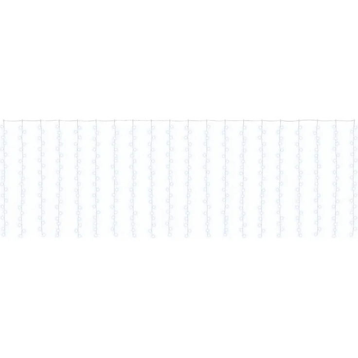 vidaXL Lichtervorhang 400 LEDs Kaltweiß 600 x 200 cm 42054080 – Bild 2