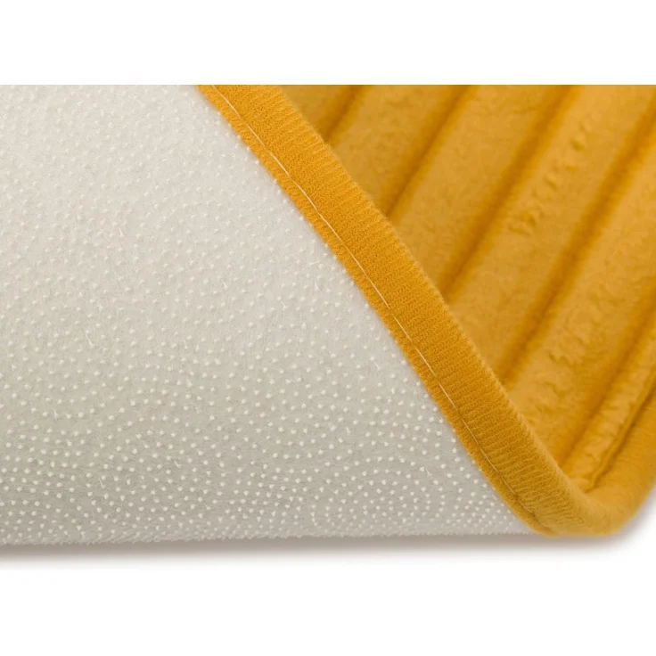 Gözze Badematte Berlin, Höhe 7 mm, rutschhemmend beschichtet, fußbodenheizungsgeeignet, Polyester, rechteckig, Badteppich, Uni Farben, Cord Optik, waschbar – Bild 7