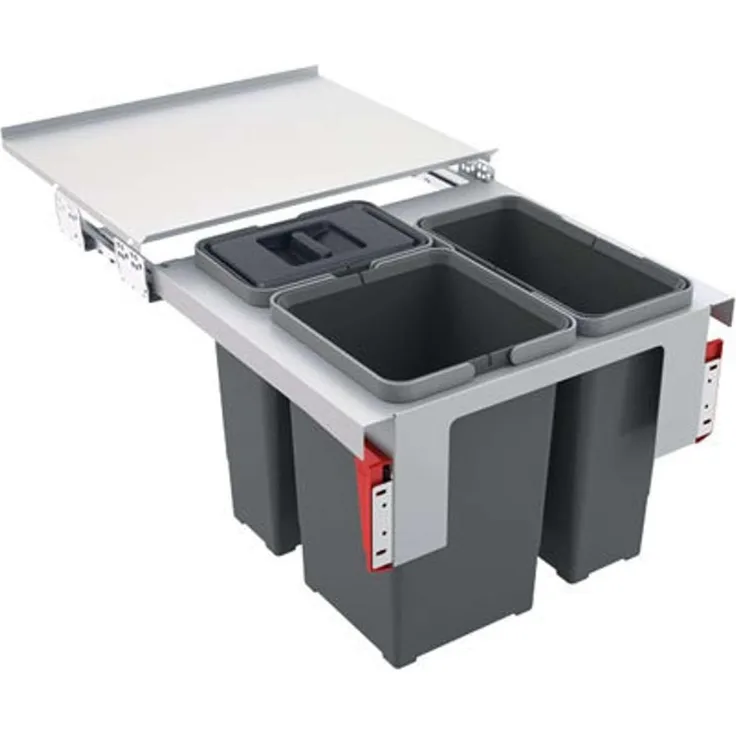 FRANKE Abfallsorter 32 (8 + 2x12) Liter GARBO 50-3 ab 50 cm Schrankbreite