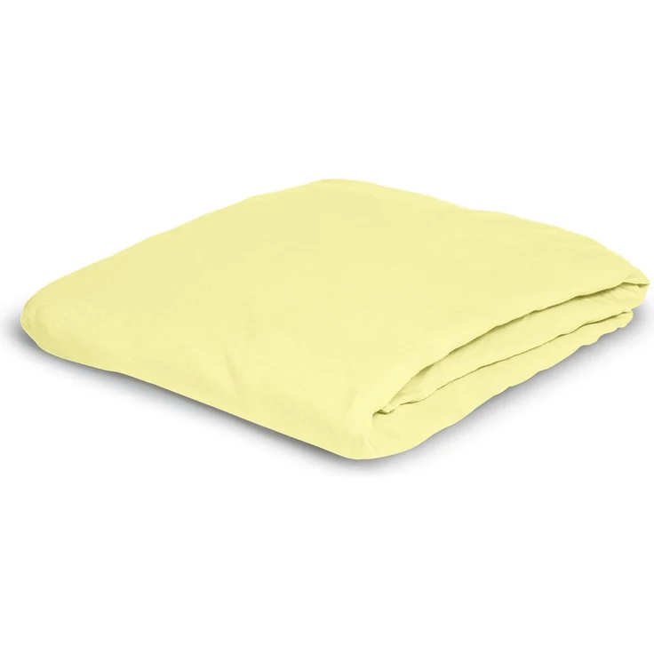 Irisette Mako-Jersey Betttuch Jupiter 0008 limone 190x200 cm 8-47 limone – Bild 2