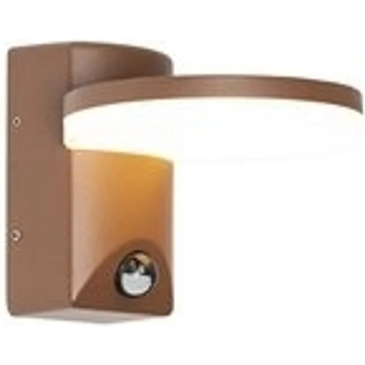 Qazqa Außen-Wandleuchte Esmee, LED fest integriert, (nicht austauschbare) LED, Rostbraun, Modern, Aluminium, 1-flammig – Bild 6