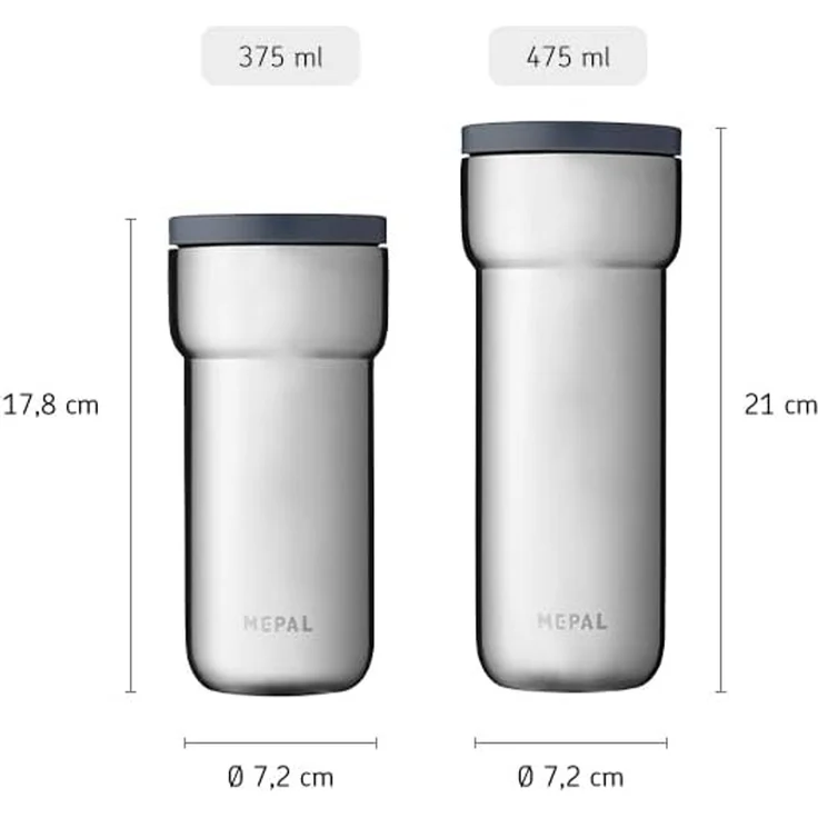 Mepal 'Ellipse' Thermobecher, Edelstahl, titanium, 375 ml – Bild 9